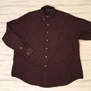 🔥 Polo by Ralph Lauren men’s L red check shirt